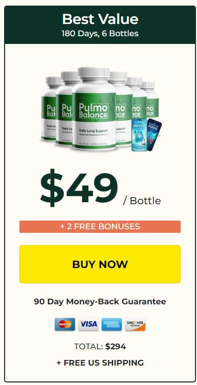 Pulmo Balance 6 bottle Buy order